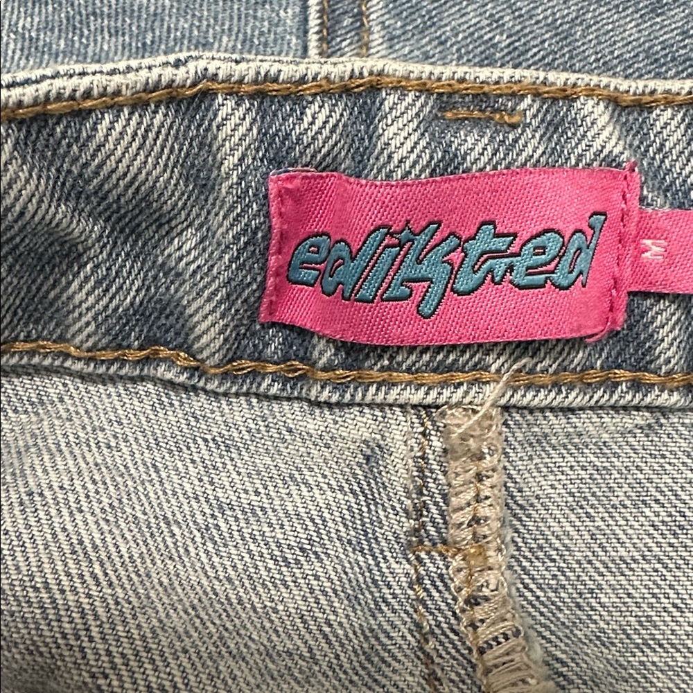 👠 Edikted High Rise Wide Leg Jeans - Picture 3 of 4
